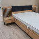 Тумбы прикроватные с телескопическими направляющими 2 шт Perfect Home Italy 1S/51 50,4x102x39,6 Дуб артизан/Антрацит (PFH-091098) - фото 6