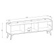Комод Perfect Home Forest KSZ158 2-дверный з 3 ящиками 158х80х38 см Беж песочный/пихта сканди (PFH-091483) - фото 8