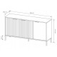 Комод Perfect Home Rock 3D/153 153,1x81,4x39,5 Бежевый/Дуб викинг (PFH-091088) - фото 7