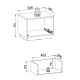 Тумба приліжкова Perfect Home Royal S54 1S 53,6х42х39 Бежевий (PFH-091296) - фото 6