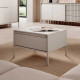 Журнальный стол с телескопическими направляющими Perfect Home Senso 68 68х68х48,4 Бежевый (PFH-091111) - фото 1