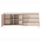 Комод з телескопічними напрямними Perfect Home Senso 2D3S/153 153,5x81,4x39,5 Бежевий (PFH-091107) - фото 5