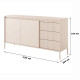 Комод з телескопічними напрямними Perfect Home Senso 2D3S/153 153,5x81,4x39,5 Бежевий (PFH-091107) - фото 6