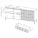 Комод з телескопічними напрямними Perfect Home Senso 2D3S/153 153,5x81,4x39,5 Бежевий (PFH-091107) - фото 7
