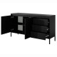 Комод з телескопічними напрямними Perfect Home Senso 2D3S/153 153,5x81,4x39,5 Чорний (PFH-091135) - фото 4
