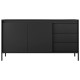Комод з телескопічними напрямними Perfect Home Senso 2D3S/153 153,5x81,4x39,5 Чорний (PFH-091135) - фото 2
