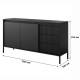 Комод з телескопічними напрямними Perfect Home Senso 2D3S/153 153,5x81,4x39,5 Чорний (PFH-091135) - фото 5