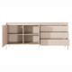 Комод с телескопическими направляющими Perfect Home Senso 2D3S/187 187,1x81,4x39,5 Бежевый (PFH-091108) - фото 5