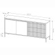 Комод з телескопічними напрямними Perfect Home Senso 2D3S/187 187,1x81,4x39,5 Чорний (PFH-091136) - фото 7