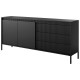 Комод з телескопічними напрямними Perfect Home Senso 2D3S/187 187,1x81,4x39,5 Чорний (PFH-091136) - фото 3