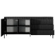 Комод з телескопічними напрямними Perfect Home Senso 2D3S/187 187,1x81,4x39,5 Чорний (PFH-091136) - фото 5