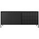 Комод з телескопічними напрямними Perfect Home Senso 2D3S/187 187,1x81,4x39,5 Чорний (PFH-091136) - фото 2