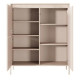 Комод высокий Perfect Home Senso 3D 123,4x103,5x39,5 Бежевый (PFH-091106) - фото 3