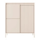 Комод высокий Perfect Home Senso 3D 123,4x103,5x39,5 Бежевый (PFH-091106) - фото 4
