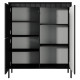 Комод высокий Perfect Home Senso 3D 123,4x103,5x39,5 Черный (PFH-091134) - фото 4