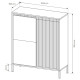 Комод высокий Perfect Home Senso 3D 123,4x103,5x39,5 Черный (PFH-091134) - фото 8