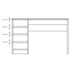 Комп'ютерний стіл Perfect Home Ada 5S/120 120x75x55 Білий глянець (PFH-091306) - фото 6