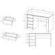 Комп'ютерний стіл Perfect Home Ada 5S/120 120x75x55 Білий глянець (PFH-091306) - фото 5