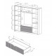 Шкаф распашной четырехдверный Perfect Home Baltic 4D2S/220 223,2x210x59 Дуб балтийский/Черный (PFH-091376) - фото 7