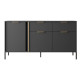 Комод з телескопічними напрямними Perfect Home Clars 3D2S/153 153,1x81,4x39,5 Антрацит (PFH-091021) - фото 2