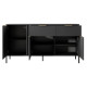 Комод з телескопічними напрямними Perfect Home Clars 3D2S/153 153,1x81,4x39,5 Антрацит (PFH-091021) - фото 3