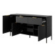 Комод з телескопічними напрямними Perfect Home Clars 3D2S/153 153,1x81,4x39,5 Антрацит (PFH-091021) - фото 5