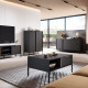 Комод з телескопічними напрямними Perfect Home Clars 3D2S/153 153,1x81,4x39,5 Антрацит (PFH-091021) - фото 9