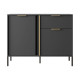Комод с телескопическими направляющими Perfect Home Clars 2DS/104 103,3x81,4x39,5 Антрацит (PFH-091017) - фото 2