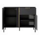 Комод с телескопическими направляющими Perfect Home Clars 2DS/104 103,3x81,4x39,5 Антрацит (PFH-091017) - фото 3