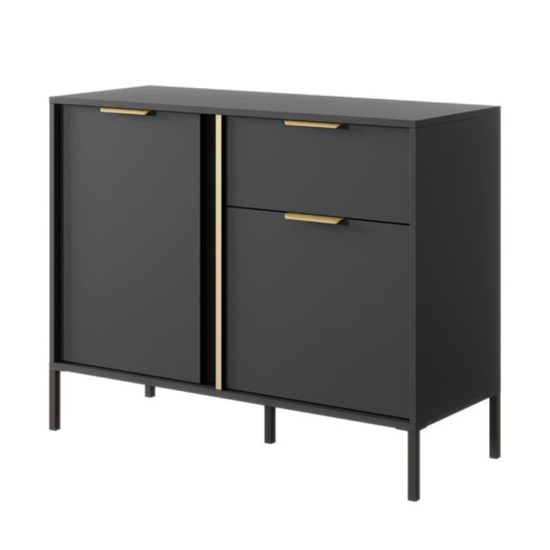 Комод с телескопическими направляющими Perfect Home Clars 2DS/104 103,3x81,4x39,5 Антрацит (PFH-091017)