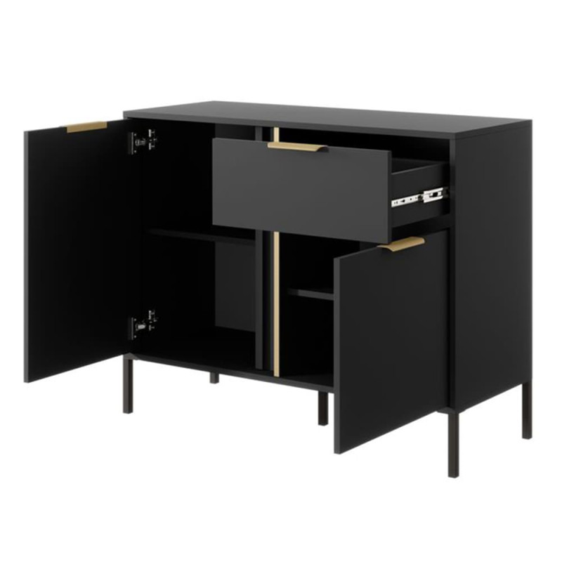 Комод с телескопическими направляющими Perfect Home Clars 2DS/104 103,3x81,4x39,5 Антрацит (PFH-091017)