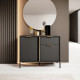 Комод с телескопическими направляющими Perfect Home Clars 2DS/104 103,3x81,4x39,5 Антрацит (PFH-091017) - фото 1