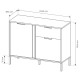 Комод с телескопическими направляющими Perfect Home Clars 2DS/104 103,3x81,4x39,5 Антрацит (PFH-091017) - фото 8