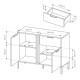 Комод с телескопическими направляющими Perfect Home Clars 2DS/104 103,3x81,4x39,5 Антрацит (PFH-091017) - фото 9