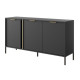 Комод Perfect Home Clars 3D/153 153,1x81,4x39,5 Антрацит (PFH-091018) - фото 3