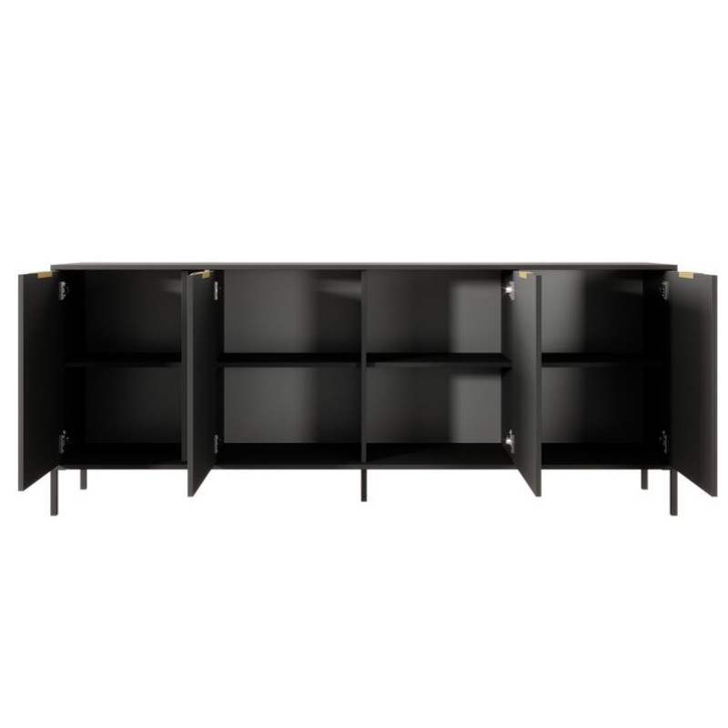 Комод Perfect Home Clars 4D/203 202,9x81,4x39,5 Антрацит (PFH-091019)