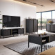 Тумба під телевізор Perfect Home Clars 2D 153,1х53,4х39,5 Антрацит (PFH-091023) - фото 7