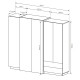 Шафа розпашна чотиридверна Perfect Home Cube 4D2S/230 230x198,8x51,6 Білий/Дуб крафт золотий (PFH-091047) - фото 5