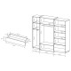 Шафа розпашна чотиридверна Perfect Home Cube 4D2S/230 230x198,8x51,6 Білий/Дуб крафт золотий (PFH-091047) - фото 6