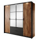 Шафа розпашна чотиридверна Perfect Home Hilton 4D2S/220 210x223,2x59 Каштан/Антрацит (PFH-091085) - фото 4