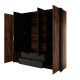 Шафа розпашна чотиридверна Perfect Home Hilton 4D2S/220 210x223,2x59 Каштан/Антрацит (PFH-091085) - фото 5