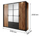 Шафа розпашна чотиридверна Perfect Home Hilton 4D2S/220 210x223,2x59 Каштан/Антрацит (PFH-091085) - фото 8