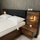 Тумбы прикроватные 2 шт с ящиком и подсветкой Perfect Home Hilton 1S/49 102x48,8x39,6 Каштан/Антрацит (PFH-091082) - фото 5