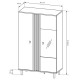 Вітрина низька у вітальню Perfect Home Kadis 2D1W/90 148,8х90,1х40 Дуб артизан/Антрацит (PFH-091168) - фото 5