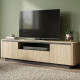 Тумба під телевізор Perfect Home Torro 3D/200 200x54,9x38,1 Дуб кремона/Чорний (PFH-091417) - фото 1