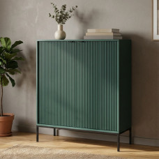 Комод высокий Perfect Home Nova 2-дверный с черными ножками K104 104х125х39 см Лабрадор (PFH-091501)