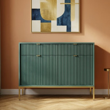 Комод Perfect Home Nova 2-дверный с 2 ящиками и золотыми ножками KSZ104 104х83х39 см Лабрадор (PFH-091497)