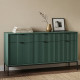 Комод Perfect Home Nova 3-дверный с 3 ящиками и черными ножками KSZ154 154х83х39 см Лабрадор (PFH-091502) - фото 1