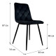 Стул PM-001 Perfect Home Черный (PFH-092063) - фото 3
