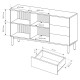 Комод с телескопическими направляющими Perfect Home Lumi 2D3S/181 181,3x61,6x39,3 Кашемир (PFH-091387) - фото 6